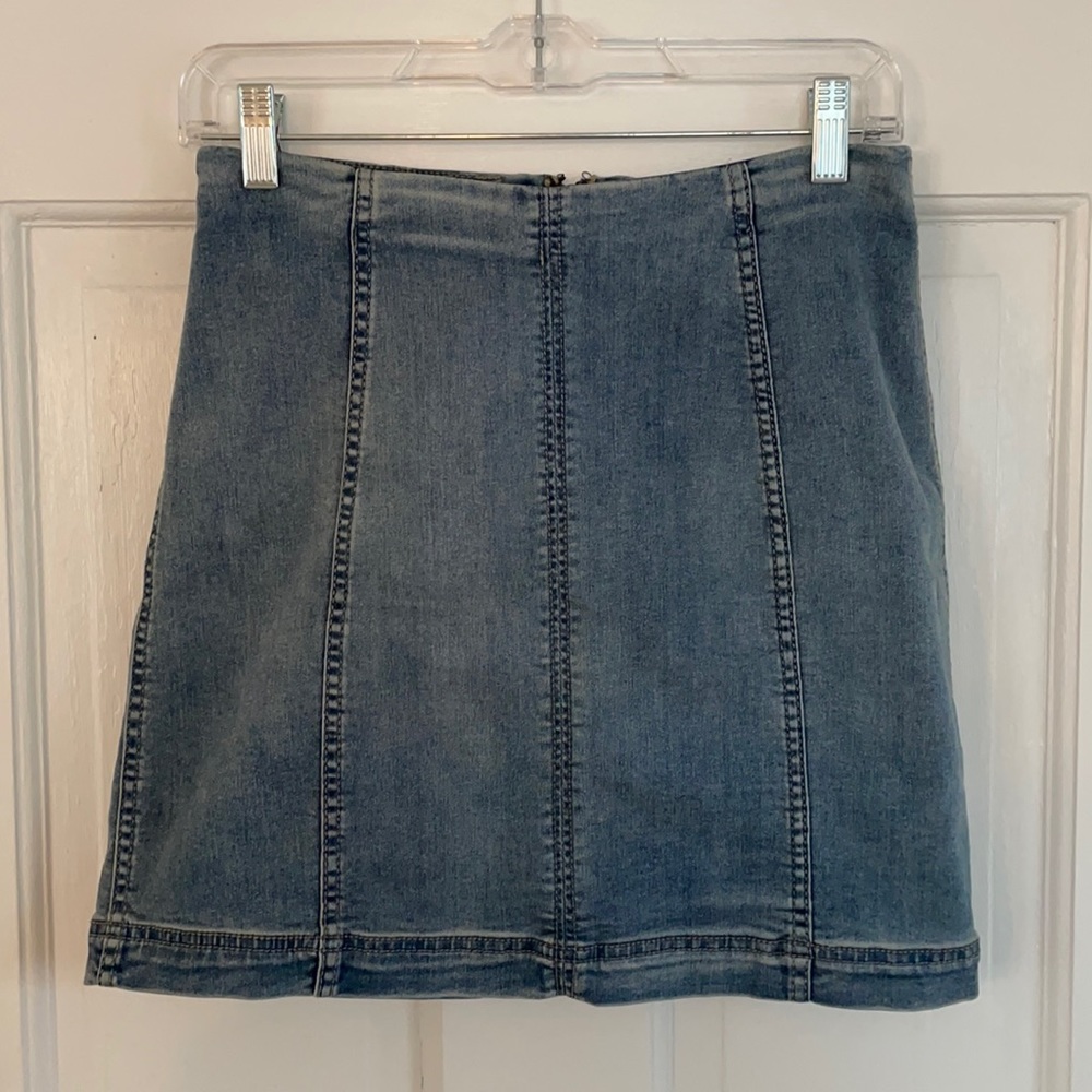 Denim style Free People pencil skirt